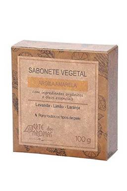 Sabonete Argila Amarela Natural Vegano Arte dos Aromas 100g
