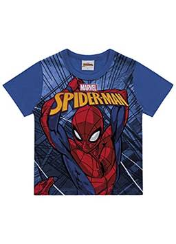 Camiseta Spider-Man, Meninos, Fakini, Azul, 1