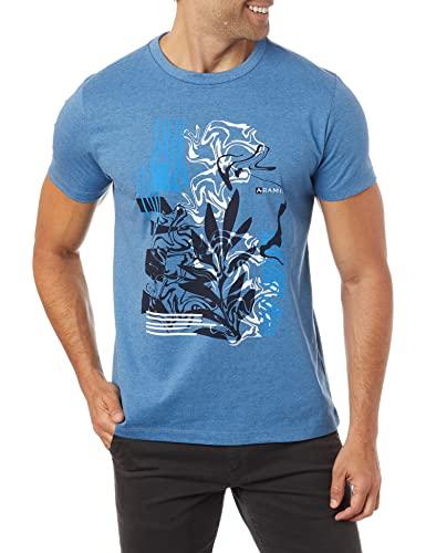 Camiseta Eco Estampa Folhagem (Pa),Aramis,Masculino,Azul Medio 110,M