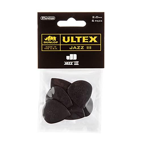 Dunlop 427P2.0 Ultex® Jazz III, 2,0 mm, pacote com 6 jogadores