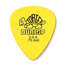 Jim Dunlop Palheta de guitarra amarela padrão Tortex de 0,73 mm, pacote com 36 (418B.73)