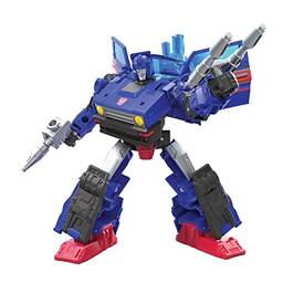 Figura Transformers Generations Legacy Deluxe, Boneco de 14 cm - Autobot Skids - F3008 - Hasbro, Azul e vermelho