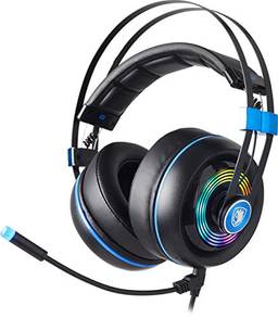 Headset Sades Armor Gamer Usb Rgb Tecnologia Realtek Audio Fone de Ouvido Profissional