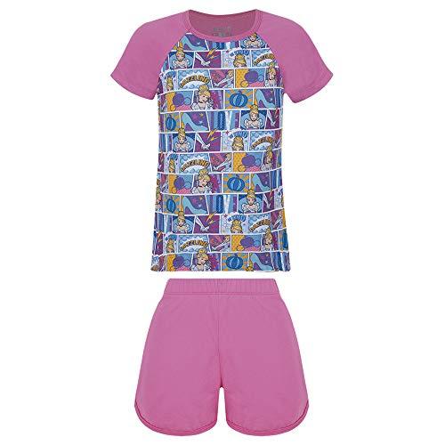 Conjunto de pijama Básica, Lupo, Meninas, Azul Aquatico, 10