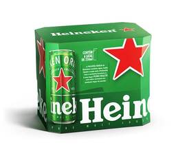 Cerveja Heineken Lager 250 mL 6 un