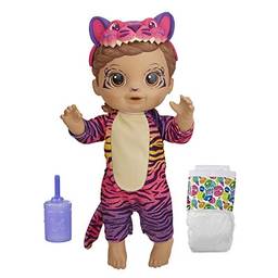 Boneca Baby Alive que Bebe e Faz Xixi - Rainbow Wildcats Tigre (Exclusivo da Amazon) - F1231 - Hasbro