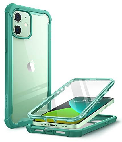 Capa Capinha Case i-Blason Ares projetada para iPhone 12 Mini (2020), capa de proteção dupla resistente e transparente com protetor de tela integrado (MintGreen)