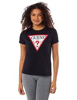 T-Shirt Triangulo, Guess, Feminino, Preto, G