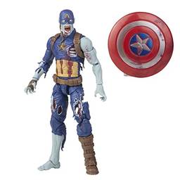 Marvel Legends Series Figura de 15 cm com Acessório - Zombie Captain America - F0330 - Hasbro