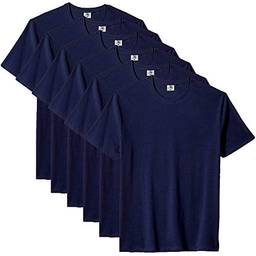 Kit com 6 Camisetas Masculina Básica Algodão Part.B Premium (Azul, M)