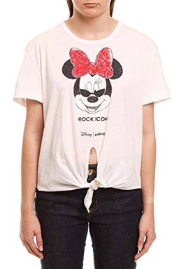 Colcci Fun Camiseta Disney: Minnie Rock Icon, 12, Branco