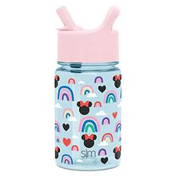 Simple Modern Garrafas infantis Tritan, água de 355 ml, Disney: Minnie Mouse Rainbow