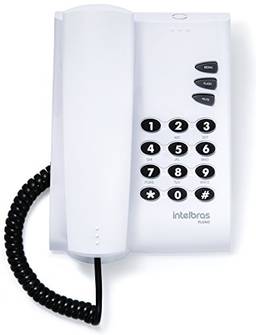 Telefone Com Fio Pleno Cinza Sem Chave Cinza 4080055 - Intelbras