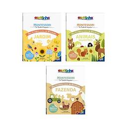 Kit 3 Livros com Atividades Montessori