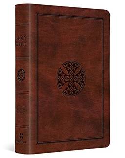 ESV Large Print Compact Bible (Trutone, Brown, Mosaic Cross Design): English Standard Version Compact, Trutone Brown, Mosaic Cross