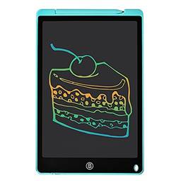 KKcare Tablet de escrita LCD tela colorida de 12 polegadas com caneta stylus desenho escrevendo anotações deixando mensagens para crianças meninos meninas e adultos azul