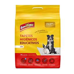 Baw Waw Tapetes Higiênicos Slim para cães 14 unidades