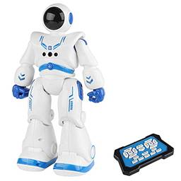 Zwbfu Robô RC para Crianças Robô Inteligente de Indução de Controle de Gestos Robô de Educação Infl Brinquedo com Olhos LED Presente de Função de Progração para Crianças
