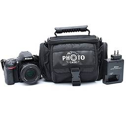 Bolsa Camera Fotografica Polo Culture Compatível com Canon Nikon Sony Fuji e Acessórios Envio Já