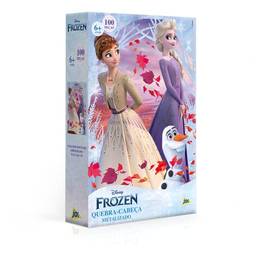 Frozen - Quebra-cabeça - Metalizado - 100 peças - Toyster Brinquedos