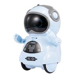 Miaoqian 939A Pocket Robot Talking Diálogo Interativo Registro de Reconhecimento de Voz Cantando Dançando Contando História Mini Robô Brinquedo