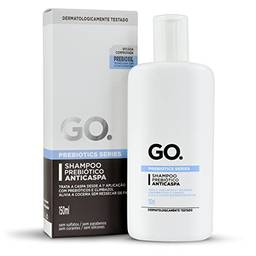GO. Man Shampoo Anticaspa Prebiótico, age na 1 aplicação, aprovado por dermatologistas, Levemente branco