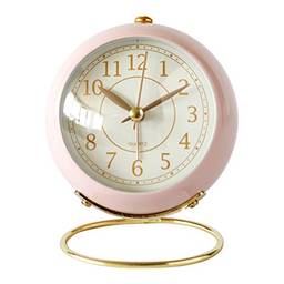 Despertador criativo de cabeceira Relógio de mesa Relógio de mesa luminoso Decoração para casa sem bateria rosa decoração de relógio de parede