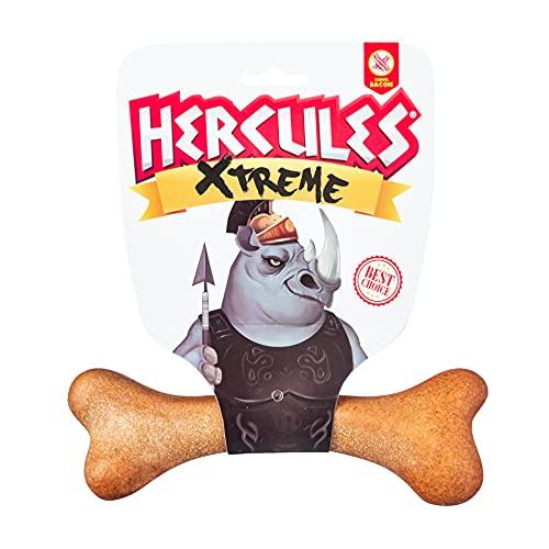 Brinquedo para Cachorro Hercules Osso Nylon GermanHart Xtreme Bacon Marrom M