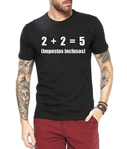 Camiseta Masculina Frases Engraçadas Impostos Nerd Geek - Personalizadas/Customizadas/Estampadas/Camisa Blusas Baratas Modelos Legais Loja Online (preto, m)