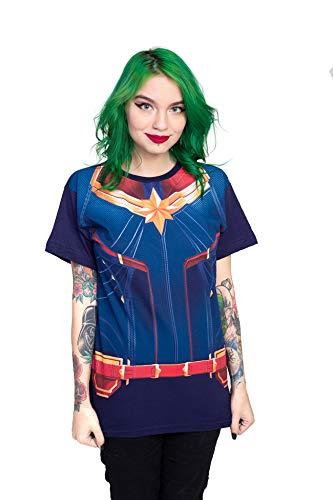 Captain Marvel Peitoral Piticas, Piticas, Camiseta, XP, Composição: 100% Algodão