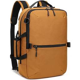LuckyWin mochila notebook,malas e mochilas,mochila masculino,Compartimento para laptop, compartimento para tablet, bolsa multifuncional dentro,Alça de ombro removível, (cáqui)