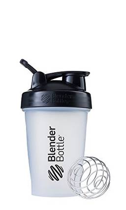 BlenderBottle Classic Loop Top Shaker Bottle, 590 ml, transparente/preto/preto