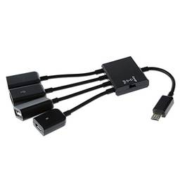 gazechimp 4 Em 1 Universal Micro USB Multi Carregador De Cabo OTG Hub Adapter Para Celular