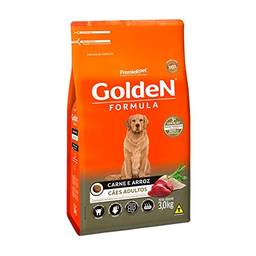 Ração Golden Fórmula para Cães Adultos Sabor Carne e Arroz, 3kg Premier Pet Para Todas Grande Adulto,