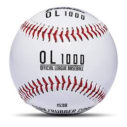 Franklin Sports Tamanho oficial beisebol - 23 cm beisebol - beisebol OL1000 - ótimo para a prática + treinamento - tamanho oficial + peso - pacote com 6