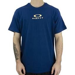 Camiseta Oakley Masculina Bark New Tee, Azul Escuro, G