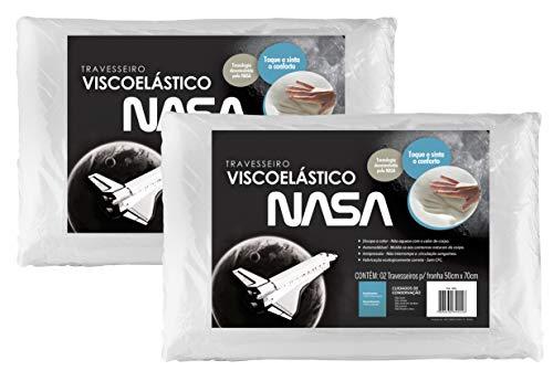 Kit 2 peças Travesseiro NASA para fronhas 50x70cm - Fibrasca