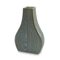 Vaso de Cerâmica Onion 26Cm Azul Reagente - Ceraflame Decor