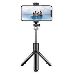 KKmoon BT Selfie Stick Tripé dobrável Rotação 360 ° Suporte multifuncional portátil para telefone móvel ajustável para tirar fotos Gravação de shows ao vivo