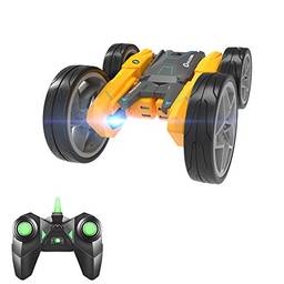 KKmoon RC Stunt Car 2.4GHZ Controle Remoto Dupla Face Drive 360 ° Rotating Auto Demo RC Crawlers RC com brinquedo leve de presente para meninos