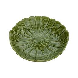 LYOR Banana Leaf Folha Decorativa de Cerâmica, Verde, 16 x 16 x 3 cm