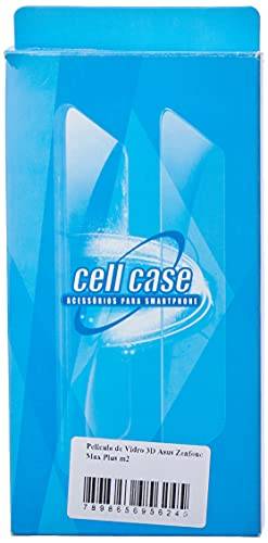Pelicula de Vidro 3D Asus Zenfone Max Plus m2, Cell Case, Película de Vidro Protetora de Tela para Celular, Preto