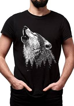 Camiseta Lobo Floresta