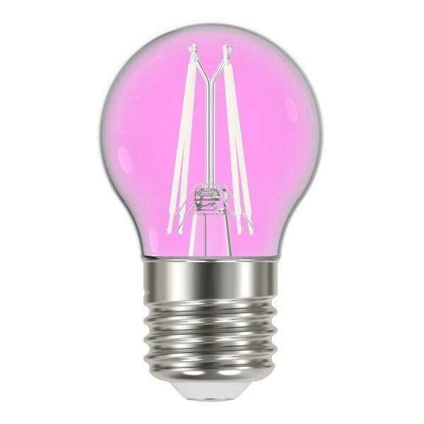 Lâmpada LED Filamento Color 4W Bolinha G45 Taschibra 10 Unidade - Rosa