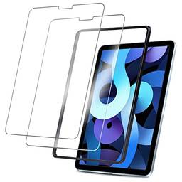 Arae Protetor de tela compatível com iPad Air 5ª geração/4ª geração 2022 e 2020 (10,9 polegadas) / iPad Pro 11 (11 polegadas) vidro temperado antiarranhões, pacote com 2