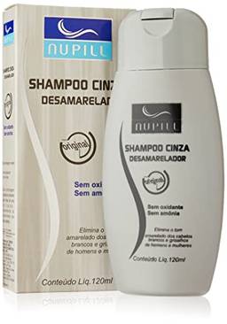 Shampoo Cinza Desamarelador Nupill 120ml, Nupill, Cinza