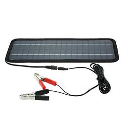 Decdeal Carregador portátil de bateria do carro, painel solar de 12V 4.5W exterior