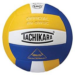 Tachikara Voleibol de alto desempenho composto Sensi-Tec (azul-royal/branco/dourado)