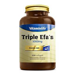 Triple Efa´S 1000 Mg (Omega 3, 6, 9) - 120 Caps, Vitaminlife