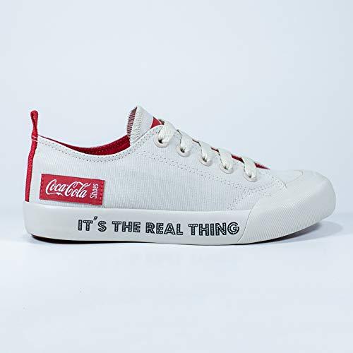 TÊNIS Coca-Cola Shoes TÊNIS RESORT RT Adulto Unissex OFF WHITE/VERMELHO 34
